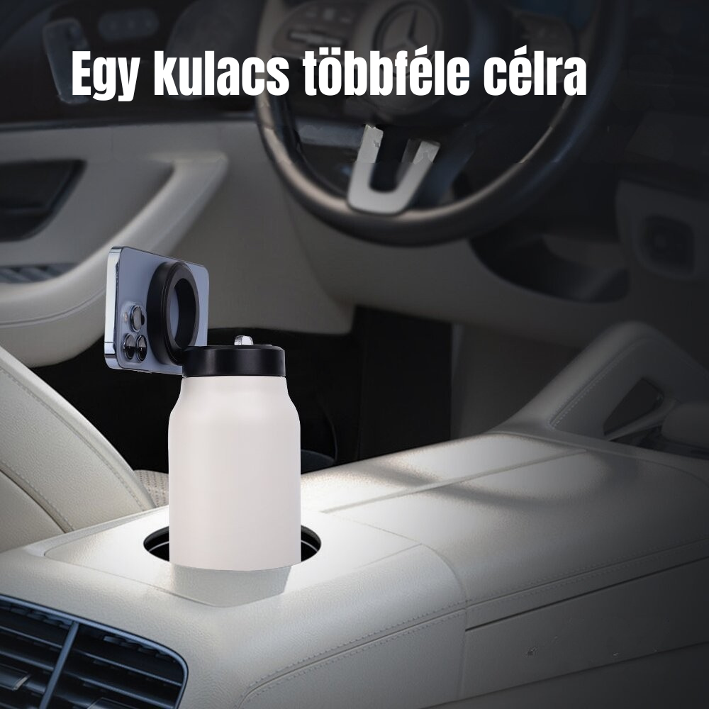 Mágneses telefontartós kulacs - 700 ml (MagSafe kompatibilis)