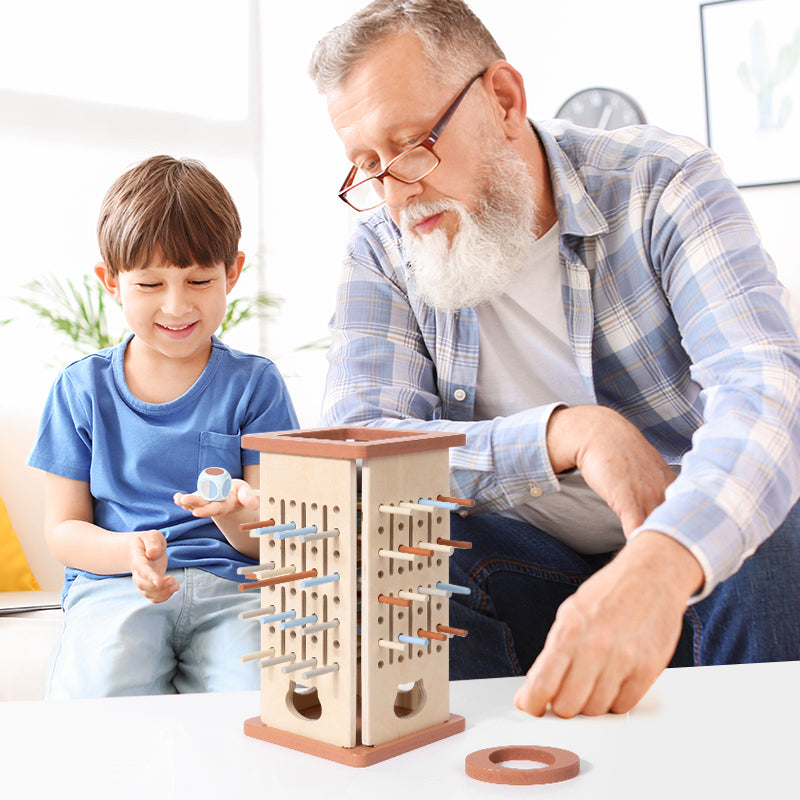 Montessori fa torony - interaktív fejlesztő játék