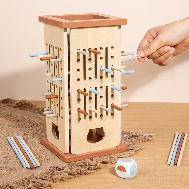 Montessori fa torony - interaktív fejlesztő játék