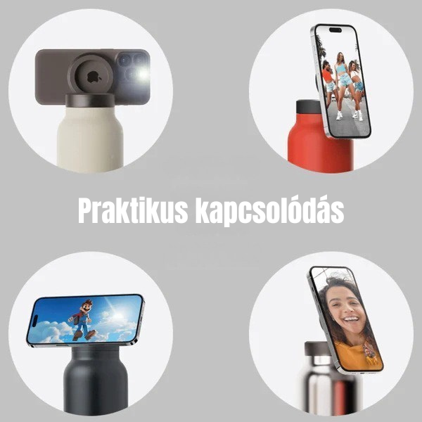 Mágneses telefontartós kulacs - 700 ml (MagSafe kompatibilis)